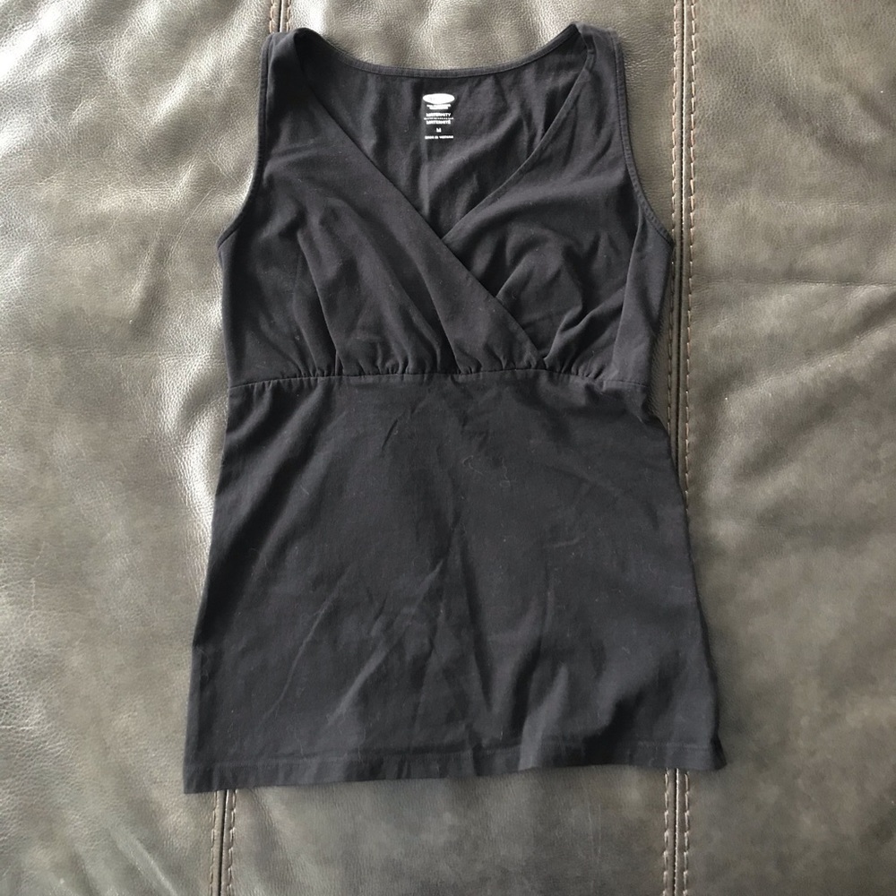 Black Maternity Tank Top